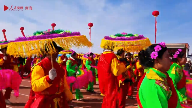 社火祈福鬧元宵 夢(mèng)幻海北萬(wàn)象新